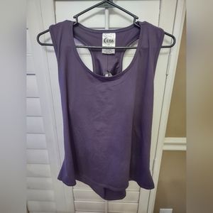 ZYIA purple open back tank
